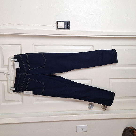 We Wore What High Rise Danielle  Jeans Dark Wash Button Fly 28 vintage straight - Picture 10 of 12